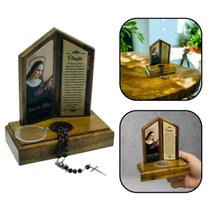 Adorno Oração De Mesa Com Terço Santa Rita De Cássia Adorno Oração De Mesa Com Terço Santa Rita De Cássia
