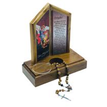 Adorno Oração De Mesa Com Terço São Miguel Arcanjo Adorno Oração De Mesa Com Terço São Miguel Arcanjo