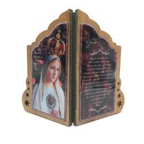 Adorno Oração de Mesa Nossa Senhora de Fátima