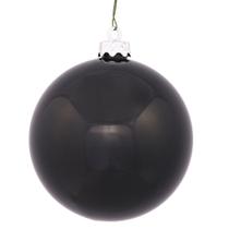 Adorno para Árbol de Navidad Bola Negra Brillante Vickerman Paquete de 4 Adorno para Árbol de Navidad Bola Negra Brillante Vickerman Paquete de 4