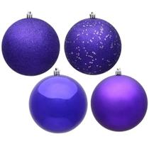 Adorno para Árbol de Navidad Vickerman Morado Juego de 20