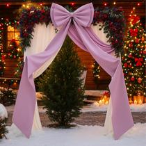 Adorno para la punta del árbol de Navidad Lazo gigante color púrpura claro