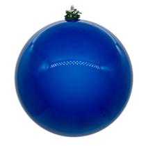 Adorno Vickerman Bola Azul Perla UV Perforada 3cm 12/Paquete