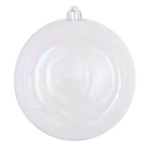 Adorno Vickerman Bola Iridiscente Transparente de 12" de Plástico Irrompible