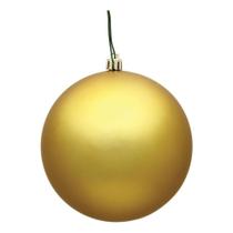 Adorno Vickerman Bola Mate Dorada 10 cm Plástico Irrompible
