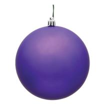 Adorno Vickerman Bola Mate Morada 8 cm Plástico Irrompible