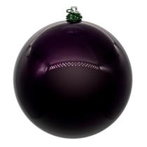Adorno Vickerman Bola Perla Ciruela UV Perforada 6 cm Paquete de 4