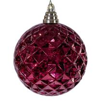 Adorno Vickerman Burdeos Diamante Mercury 4,75 cm - 4 Piezas