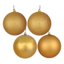 Adorno Vickerman Cobre y Oro con 4 Acabados en Plástico - Paquete de 4