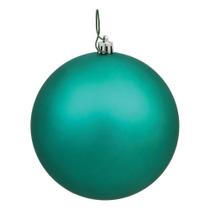 Adorno Vickerman N592542DMV Bola Mate 10 cm Verde Azulado Irrompible
