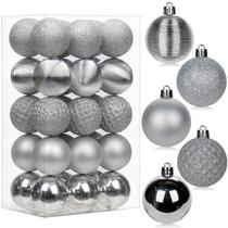 Adornos de Bolas Navideñas Briful 30PCS 2" Irrompibles Plateadas