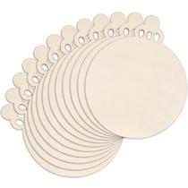 Adornos Navideños de Madera en Forma de Bola Anglechic 12 Unidades 30 cm para Manualidades DIY