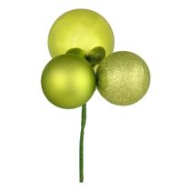 Adornos Navideños Vickerman Con 18 Bolas De Plástico Verde Lima