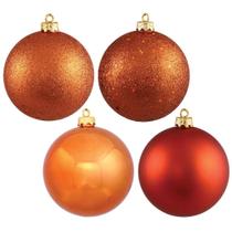 Adornos para Árbol de Navidad Vickerman Naranja Bruñida (paquete de 24)