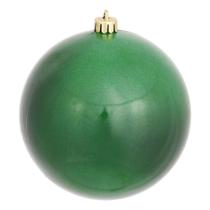 Adornos Vickerman 3 esferas plásticas caramelo verde esmeralda x12