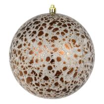 Adornos Vickerman Bola Craquelada de Plástico Color Marrón Mocha 4 unidades Adornos Vickerman Bola Craquelada de Plástico Color Marrón Mocha 4 unidades