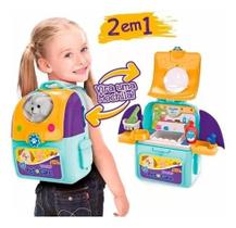 Adotados Mochila Pet Care Cachorrinho Branco Fun Divirta se