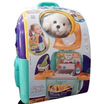 Adotados PET CAR Cachorro Branco com Mochila e Acessorios FUN F0058-1 Adotados PET CAR Cachorro Branco com Mochila e Acessorios FUN F0058-1