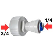 Adpatador Filtro Conector Reto Fêmea 3/4 BSPT x 1/4 - CN033 Adpatador Filtro Conector Reto Fêmea 3/4 BSPT x 1/4 - CN033