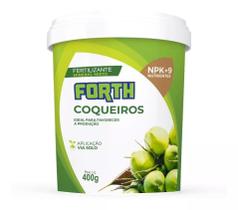 Adubo fertilizante forth coqueiros balde 400g frutificação