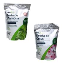 Adubo Fertilizante Torta De Mamona 1kg E Farinha De Ossos Para Plantas 1kg - Maxgreen