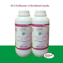 Adubo Foliar Liquido Concentrado Bio Bokashi Kit 2 Litros