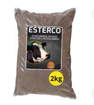 Adubo Orgânico Esterco Misto, Bovino curral de gado 2kg