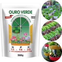 Adubo Ouro Verde 15-15-20 de 500 gr Bonigo Adubo Ouro Verde 15-15-20 de 500 gr Bonigo