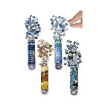 Adulto 150 Peças Mini Quebra-cabeças 4 Pacotes Noite Estrelada Rio Ródano Girassol Monet Van Gogh