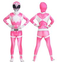 Adulto Criança Cosplay Poderoso Morphin Power Rangers Máscara De Super-herói Macacão Zentai Terno