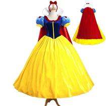 Adulto crianças menina neve branca cosplay vestido roupa princesa traje festa de halloween