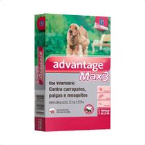 Advantage Max 3 Cães 10 A 25kg - 1 Pipeta Envio Imediato - Elanco