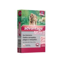 Advantage Max3 Elanco para Cães de 10 a 25 kg 2,5 mL
