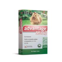 Advantage Max3 - para Cães até 4kg - pipeta com 0,4ml - Bayer