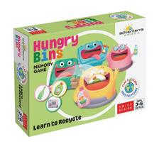 Adventerra Games - Hungry Bins Jogo de tabuleiro- Jogos Educativos para Crianças de 3 a 6 anos -Recursos de Aprendizagem -Jardim de Infância - Jogos de Criança - Jogos de Aprendizagem para Crianças - Presente de Aniversário para Crianças