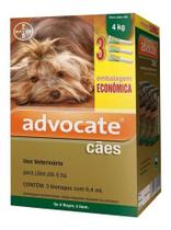 Advocate 0,4ml Combo Para Cães De 1 A 4kg 3 Pipetas VAL 31.01.2026 Advocate 0,4ml Combo Para Cães De 1 A 4kg 3 Pipetas VAL 31.01.2026