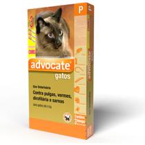 Advocate antipulgas e vermífugo gatos até 4 kg - combo com 3 - Elanco