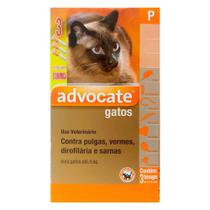 Advocate Antipulgas para Gatos até 4 kg 0,4 ml - Combo 3 Unidades - Bayer