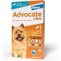 Advocate Cães 1,0ml Cães de 4 A 10 Kg 1 Pipeta - Elanco