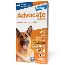 Advocate Elanco Antipulgas para Cachorro 25 à 40kg Kit com 3 Advocate Elanco Antipulgas para Cachorro 25 à 40kg Kit com 3