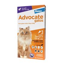 Advocate Gatos entre 4 e 8kg 3 pipetas