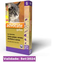 Advocate Para Gatos De 4 a 8Kg Combo com 3 Pipetas - Elanco