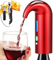 Aerador de vinho elétrico Decanter Higfra Lucky Red com caixa de presente