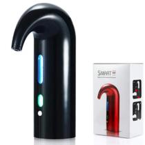 Aerador de vinho eletrico dispenser decantador automatico bomba inox preta garrafa inteligente premium recarregavel Aerador de vinho eletrico dispenser decantador automatico bomba inox preta garrafa inteligente premium recarregavel