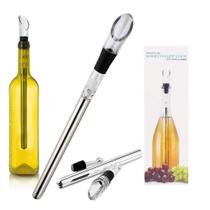 Aerador de Vinhos c/ Bastão Resfriador Bico Dosador Inox