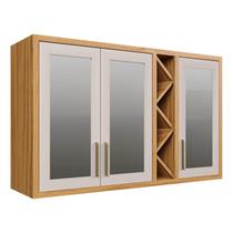 Aéreo 120 3 Portas Reflecta Cozinha Tempranillo MDF Rio Doce - Aéreo 120 3 Portas Reflecta Cozinha Tempranillo MDF Rio Doce -