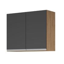 Aéreo 2 Portas Cozinha Isabela Amêndoa Grafite Aéreo 2 Portas Cozinha Isabela Amêndoa Grafite