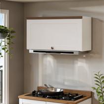 Aéreo Basculante para Cozinha 70cm Provençal Americano 100% MDF Iluminata Branco Aéreo Basculante para Cozinha 70cm Provençal Americano 100% MDF Iluminata Branco
