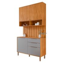 Aéreo com Balcão Painel Divina 120cm 4 Portas e 2 Gavetas