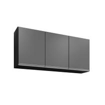Aéreo Cozinha 120cm Preto com Grafite - Belliv Decor Aéreo Cozinha 120cm Preto com Grafite - Belliv Decor